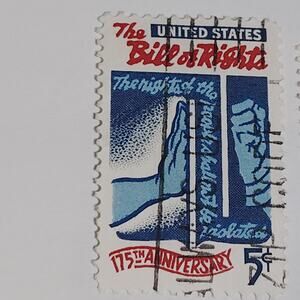 1966 Scott #1312 – 5¢ Bill of Rights / 175th Anniversary – Canceled